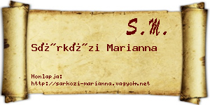 Sárközi Marianna névjegykártya