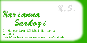 marianna sarkozi business card